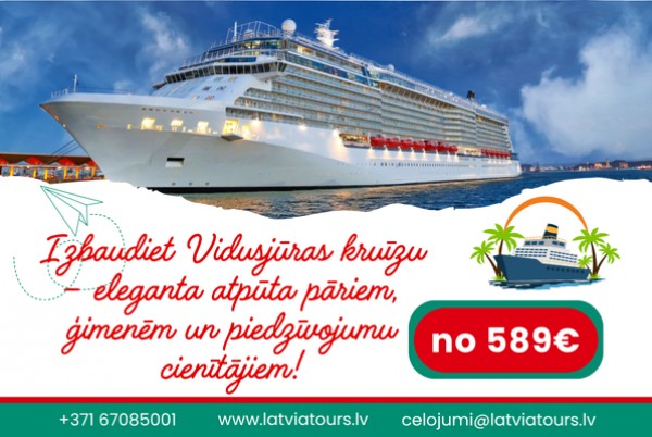 Vidusjūras kruīzu ceļojumi!